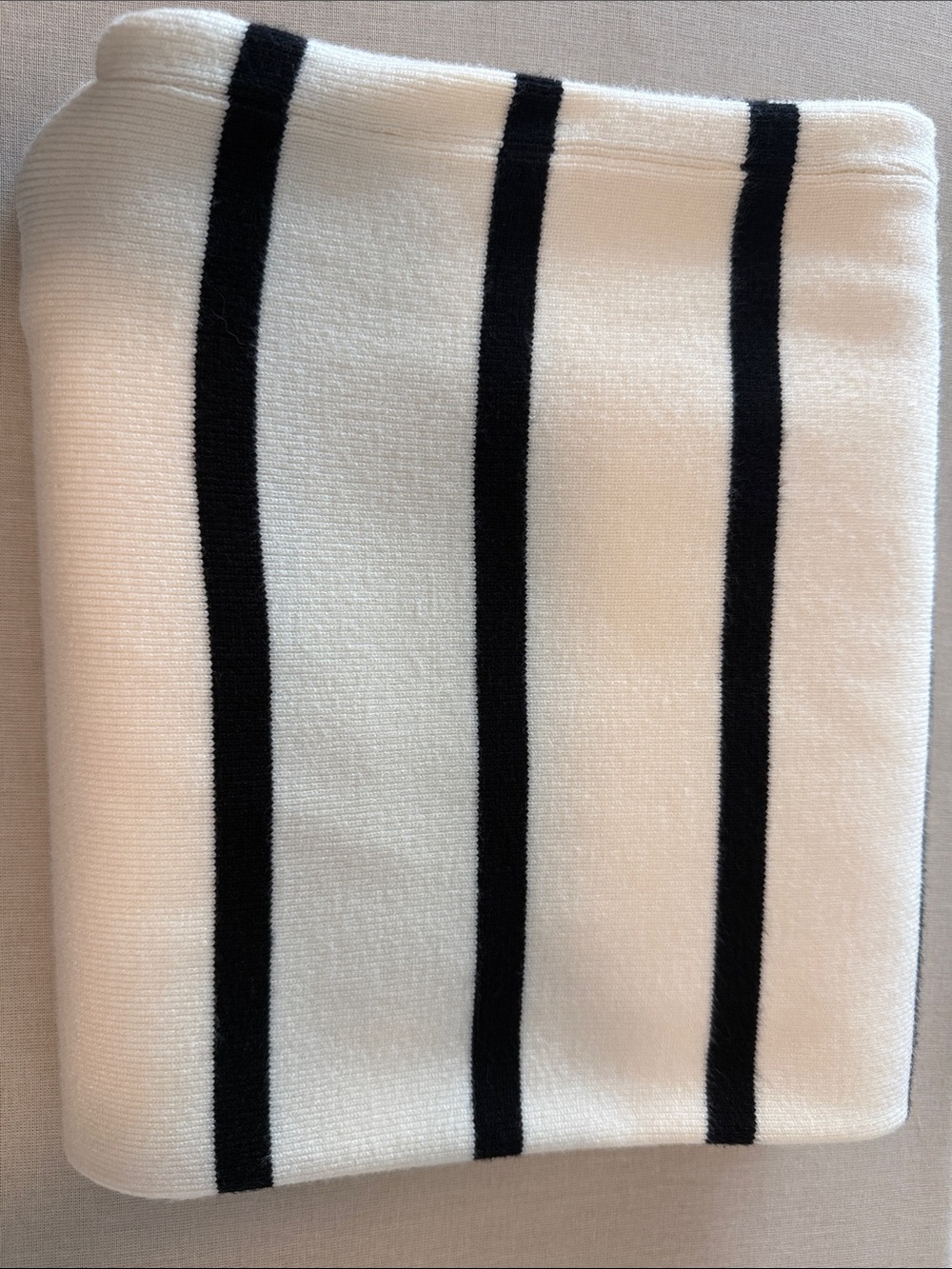 VICI Black and Cream Striped Knit Lounge Pant - Picture 7 of 8